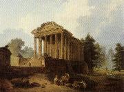 ROBERT, Hubert The Maison Carree at Nimes oil painting picture wholesale